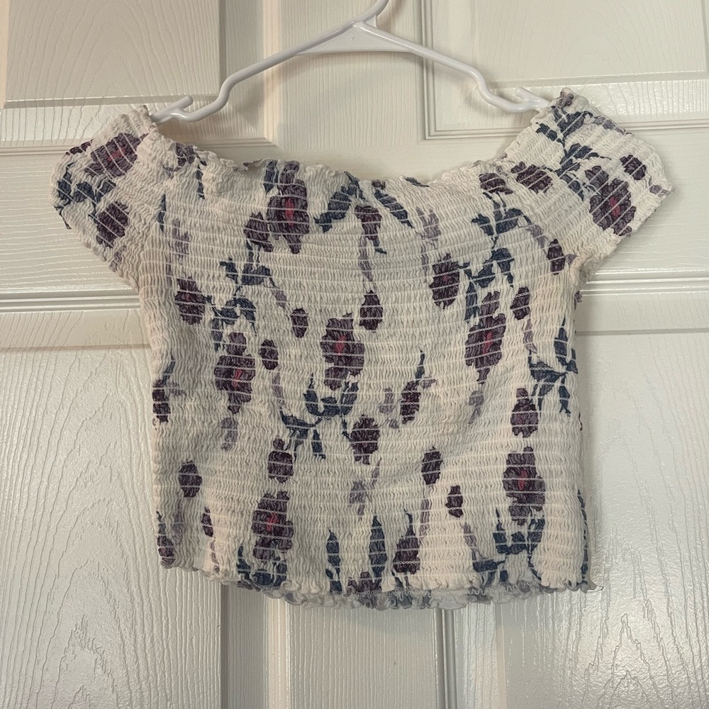 Kendall and Kylie floral crop top